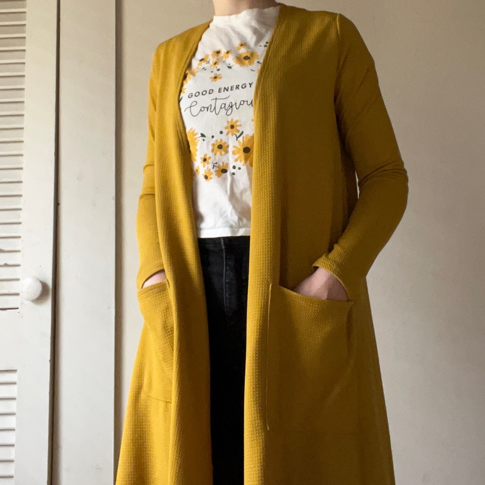 Light mustard cardigan